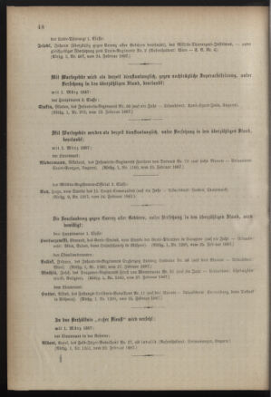 Kaiserlich-königliches Armee-Verordnungsblatt: Personal-Angelegenheiten 18870301 Seite: 8