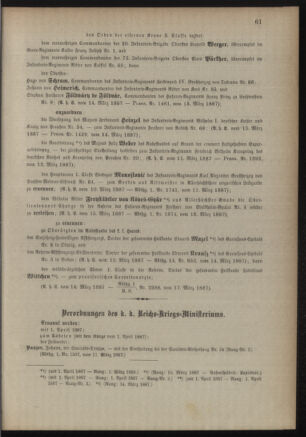 Kaiserlich-königliches Armee-Verordnungsblatt: Personal-Angelegenheiten 18870319 Seite: 3