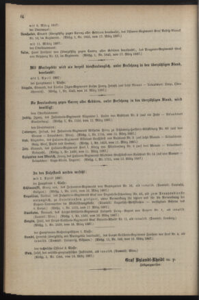 Kaiserlich-königliches Armee-Verordnungsblatt: Personal-Angelegenheiten 18870319 Seite: 6