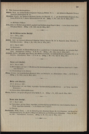 Kaiserlich-königliches Armee-Verordnungsblatt: Personal-Angelegenheiten 18870326 Seite: 5