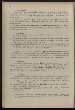 Kaiserlich-königliches Armee-Verordnungsblatt: Personal-Angelegenheiten 18870331 Seite: 2