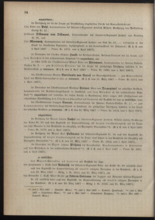 Kaiserlich-königliches Armee-Verordnungsblatt: Personal-Angelegenheiten 18870405 Seite: 2