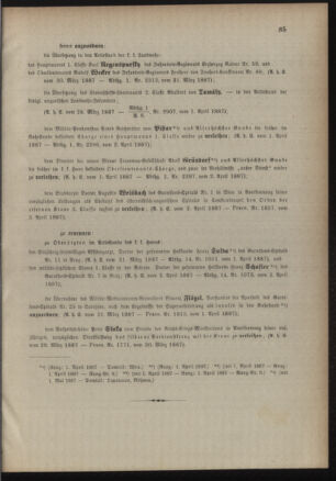 Kaiserlich-königliches Armee-Verordnungsblatt: Personal-Angelegenheiten 18870405 Seite: 3