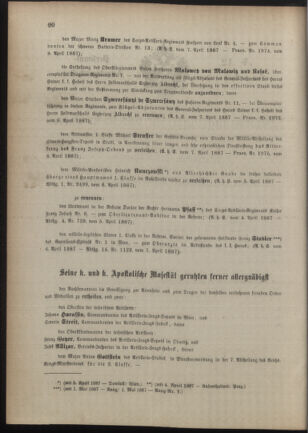 Kaiserlich-königliches Armee-Verordnungsblatt: Personal-Angelegenheiten 18870409 Seite: 2