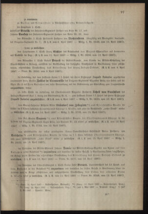 Kaiserlich-königliches Armee-Verordnungsblatt: Personal-Angelegenheiten 18870418 Seite: 3