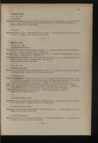 Kaiserlich-königliches Armee-Verordnungsblatt: Personal-Angelegenheiten 18870418 Seite: 5