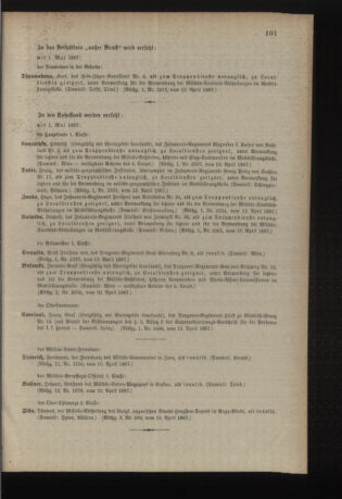 Kaiserlich-königliches Armee-Verordnungsblatt: Personal-Angelegenheiten 18870418 Seite: 7