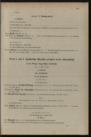 Kaiserlich-königliches Armee-Verordnungsblatt: Personal-Angelegenheiten 18870514 Seite: 11