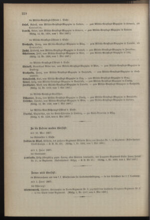 Kaiserlich-königliches Armee-Verordnungsblatt: Personal-Angelegenheiten 18870514 Seite: 20