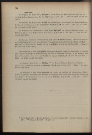 Kaiserlich-königliches Armee-Verordnungsblatt: Personal-Angelegenheiten 18870725 Seite: 2