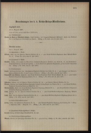 Kaiserlich-königliches Armee-Verordnungsblatt: Personal-Angelegenheiten 18870725 Seite: 3