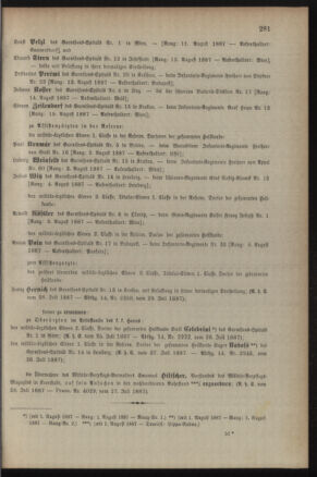 Kaiserlich-königliches Armee-Verordnungsblatt: Personal-Angelegenheiten 18870730 Seite: 3