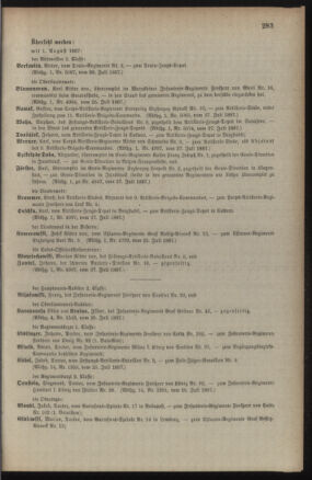 Kaiserlich-königliches Armee-Verordnungsblatt: Personal-Angelegenheiten 18870730 Seite: 5