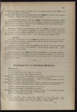 Kaiserlich-königliches Armee-Verordnungsblatt: Personal-Angelegenheiten 18870930 Seite: 3