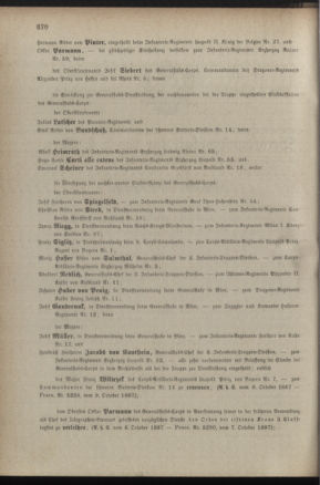 Kaiserlich-königliches Armee-Verordnungsblatt: Personal-Angelegenheiten 18871017 Seite: 2