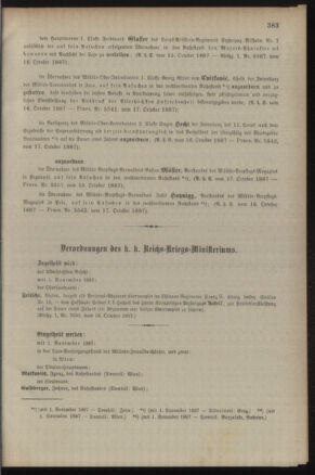 Kaiserlich-königliches Armee-Verordnungsblatt: Personal-Angelegenheiten 18871020 Seite: 3