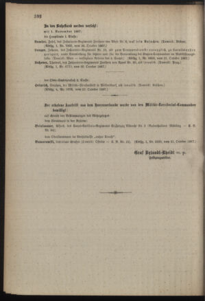 Kaiserlich-königliches Armee-Verordnungsblatt: Personal-Angelegenheiten 18871024 Seite: 6