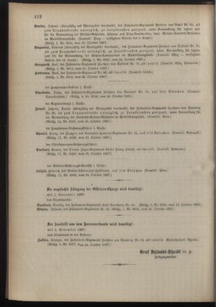 Kaiserlich-königliches Armee-Verordnungsblatt: Personal-Angelegenheiten 18871029 Seite: 20