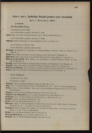 Kaiserlich-königliches Armee-Verordnungsblatt: Personal-Angelegenheiten 18871029 Seite: 33