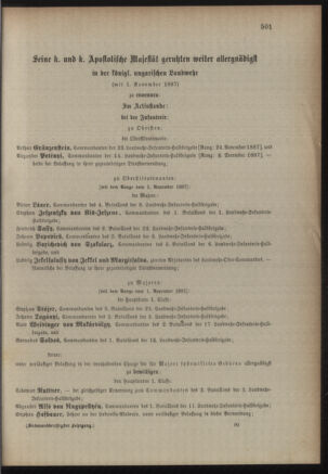 Kaiserlich-königliches Armee-Verordnungsblatt: Personal-Angelegenheiten 18871116 Seite: 17