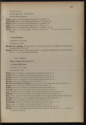 Kaiserlich-königliches Armee-Verordnungsblatt: Personal-Angelegenheiten 18871116 Seite: 7