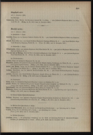 Kaiserlich-königliches Armee-Verordnungsblatt: Personal-Angelegenheiten 18871221 Seite: 5