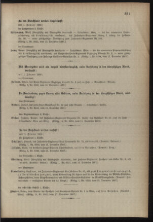 Kaiserlich-königliches Armee-Verordnungsblatt: Personal-Angelegenheiten 18871221 Seite: 7