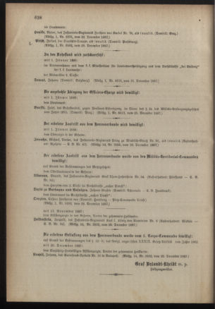 Kaiserlich-königliches Armee-Verordnungsblatt: Personal-Angelegenheiten 18871231 Seite: 28