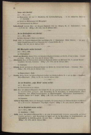 Kaiserlich-königliches Armee-Verordnungsblatt: Personal-Angelegenheiten 18880229 Seite: 8