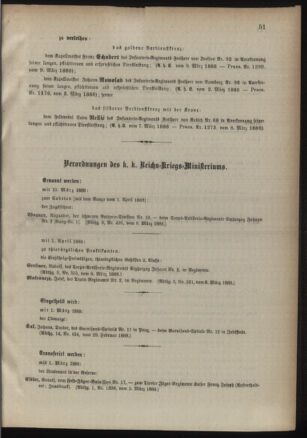 Kaiserlich-königliches Armee-Verordnungsblatt: Personal-Angelegenheiten 18880310 Seite: 3