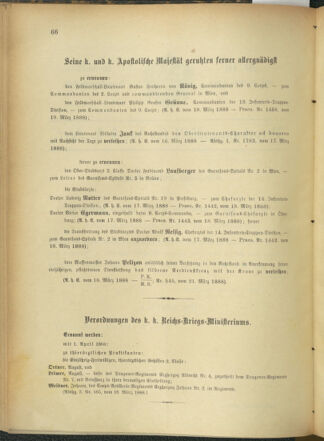 Kaiserlich-königliches Armee-Verordnungsblatt: Personal-Angelegenheiten 18880321 Seite: 2