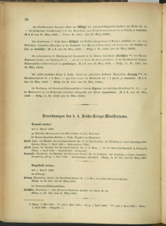 Kaiserlich-königliches Armee-Verordnungsblatt: Personal-Angelegenheiten 18880326 Seite: 2