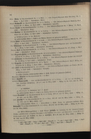 Kaiserlich-königliches Armee-Verordnungsblatt: Personal-Angelegenheiten 18880331 Seite: 4