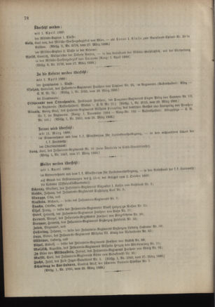 Kaiserlich-königliches Armee-Verordnungsblatt: Personal-Angelegenheiten 18880331 Seite: 6