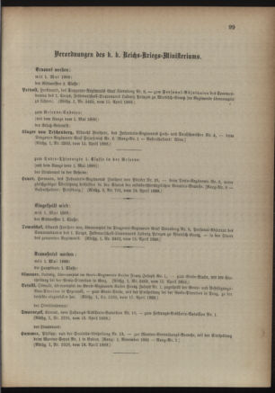 Kaiserlich-königliches Armee-Verordnungsblatt: Personal-Angelegenheiten 18880420 Seite: 5