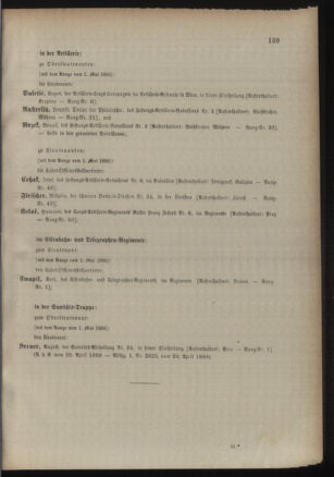 Kaiserlich-königliches Armee-Verordnungsblatt: Personal-Angelegenheiten 18880427 Seite: 67