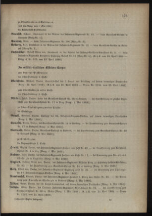 Kaiserlich-königliches Armee-Verordnungsblatt: Personal-Angelegenheiten 18880427 Seite: 73