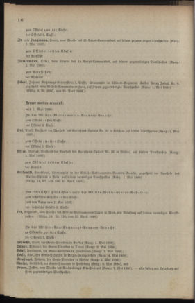 Kaiserlich-königliches Armee-Verordnungsblatt: Personal-Angelegenheiten 18880427 Seite: 84