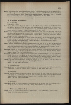 Kaiserlich-königliches Armee-Verordnungsblatt: Personal-Angelegenheiten 18880430 Seite: 7