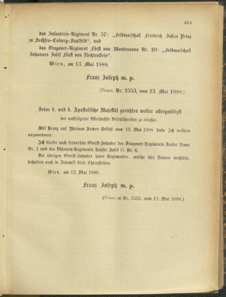 Kaiserlich-königliches Armee-Verordnungsblatt: Personal-Angelegenheiten 18880513 Seite: 3