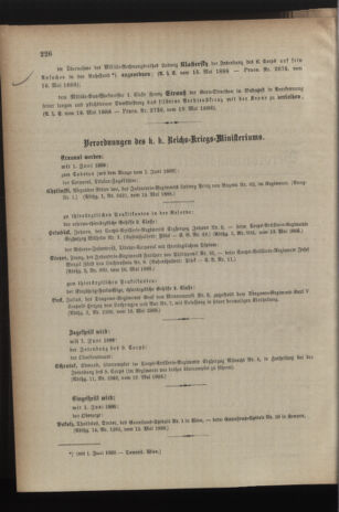 Kaiserlich-königliches Armee-Verordnungsblatt: Personal-Angelegenheiten 18880524 Seite: 2