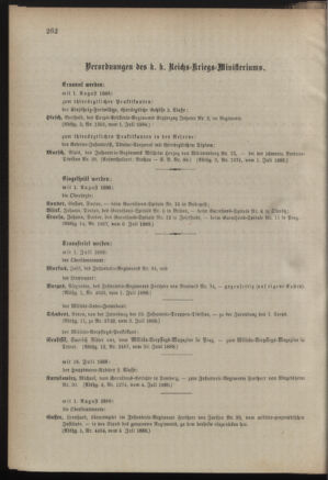 Kaiserlich-königliches Armee-Verordnungsblatt: Personal-Angelegenheiten 18880708 Seite: 4