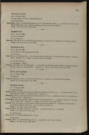 Kaiserlich-königliches Armee-Verordnungsblatt: Personal-Angelegenheiten 18880731 Seite: 5