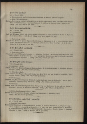 Kaiserlich-königliches Armee-Verordnungsblatt: Personal-Angelegenheiten 18880731 Seite: 7