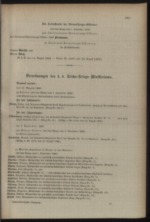 Kaiserlich-königliches Armee-Verordnungsblatt: Personal-Angelegenheiten 18880830 Seite: 9