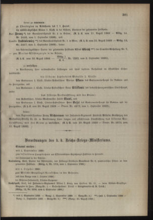 Kaiserlich-königliches Armee-Verordnungsblatt: Personal-Angelegenheiten 18880908 Seite: 3