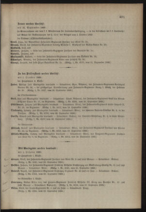 Kaiserlich-königliches Armee-Verordnungsblatt: Personal-Angelegenheiten 18880929 Seite: 11