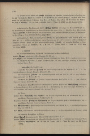 Kaiserlich-königliches Armee-Verordnungsblatt: Personal-Angelegenheiten 18881027 Seite: 2