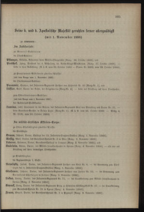 Kaiserlich-königliches Armee-Verordnungsblatt: Personal-Angelegenheiten 18881027 Seite: 71