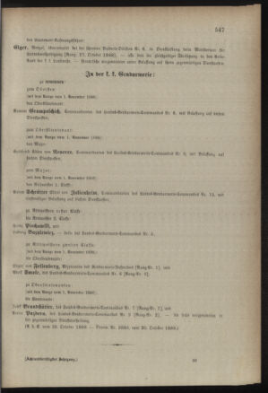 Kaiserlich-königliches Armee-Verordnungsblatt: Personal-Angelegenheiten 18881106 Seite: 17